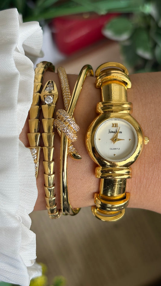 Vintage Neiman Marcus Watch in Gold Tone