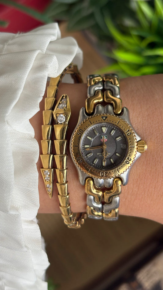 Vintage Dainty Tag Heuer Classic Women’s Dress Watch in Two-Tone