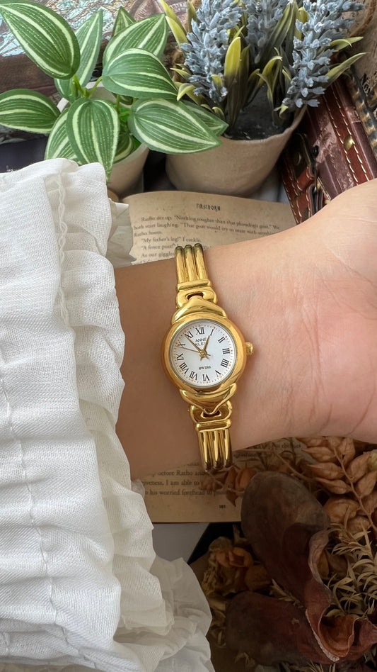 Anne Klein Swiss Vintage Watch in Gold Tone