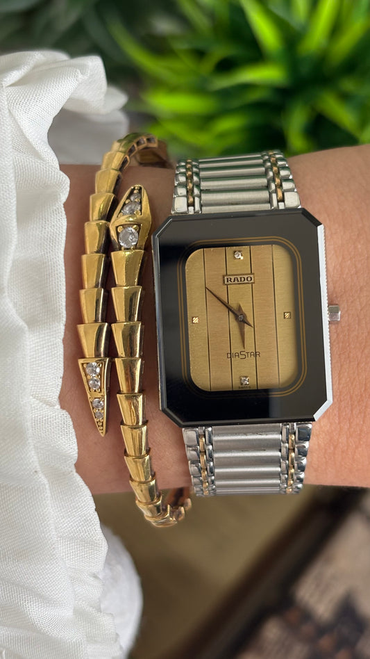 Vintage RADO DiaStar Watch in Two-Tone Frame Dial