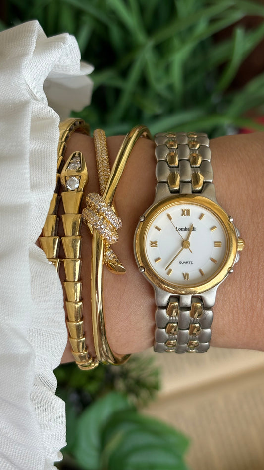Vintage Lombardi Classic Watch in Two-Tone