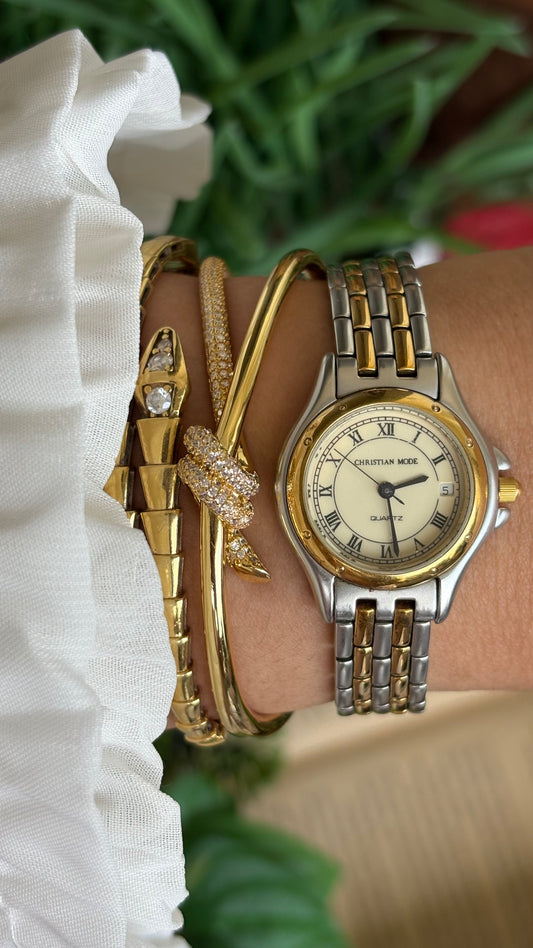 Vintage Christian Mode Watch in Two-Tone