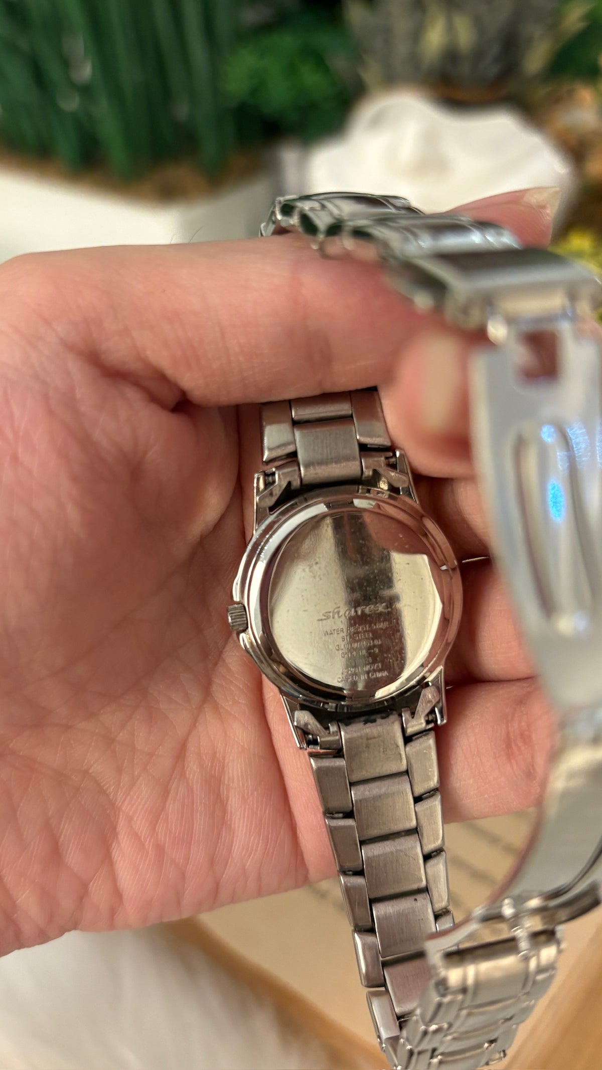 Vintage Sharex Date Window Watch in Silver Tone Quartz