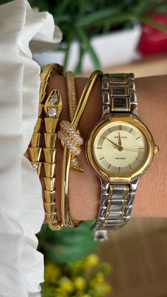Vintage Eprise Maruman Watch in Two-Tone