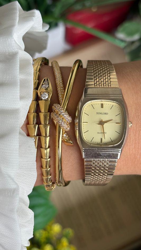 Vintage Sunlord Watch in Gold Tone
