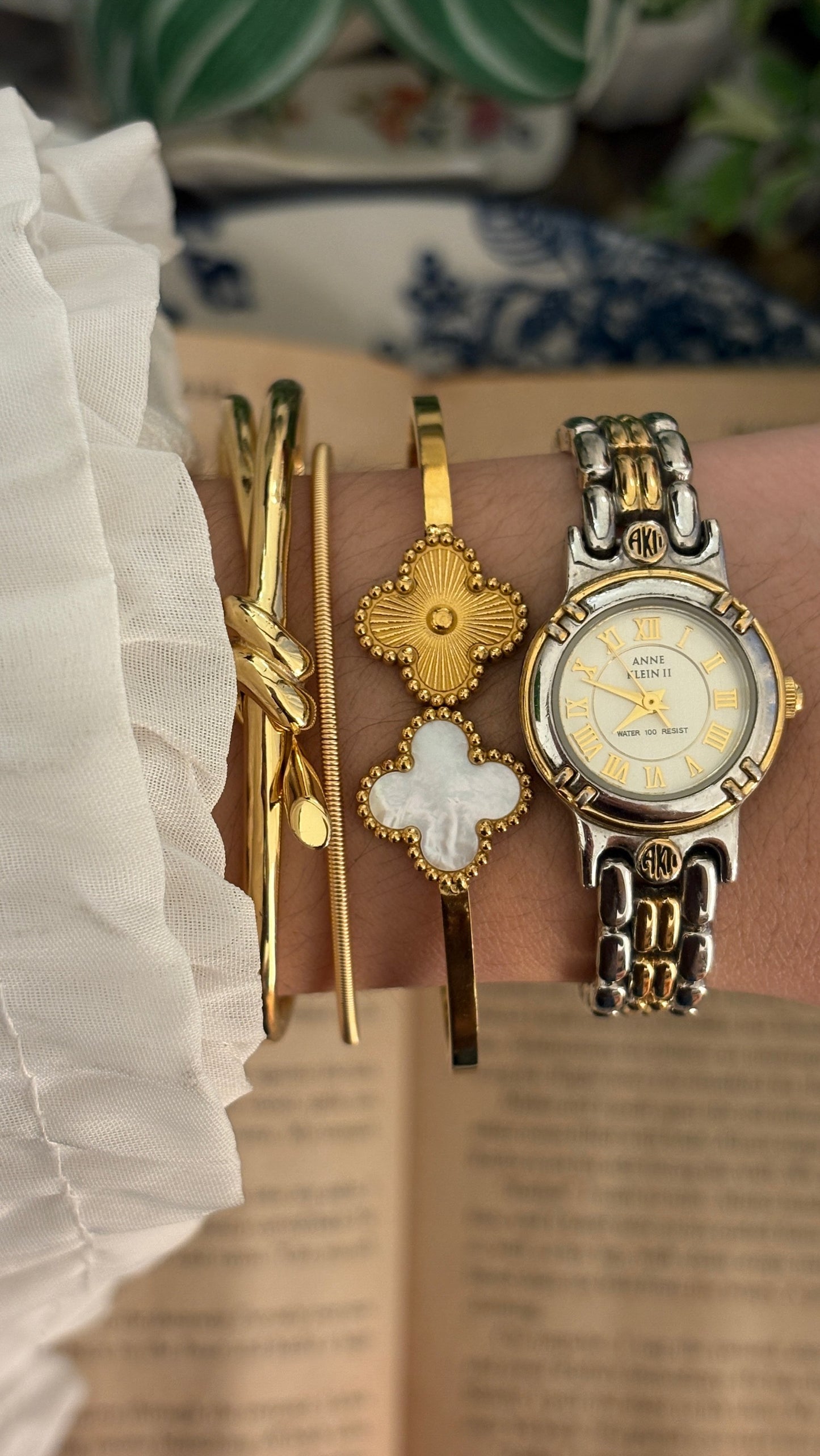 Vintage Anne Klein Classic Watch in Two-Tone Quartz