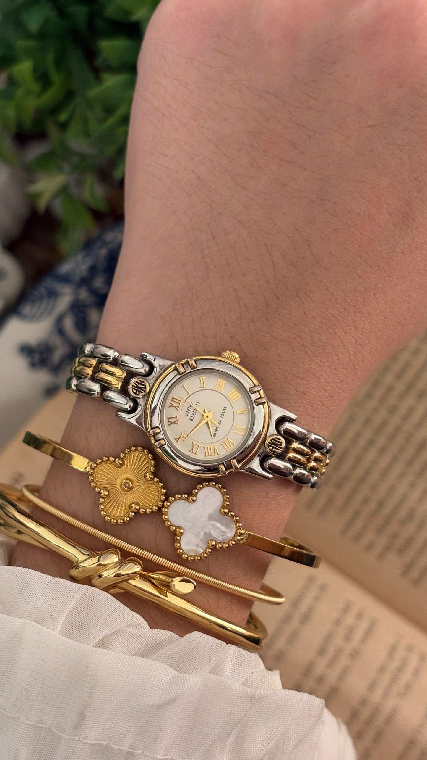 Vintage Anne Klein Classic Watch in Two-Tone Quartz