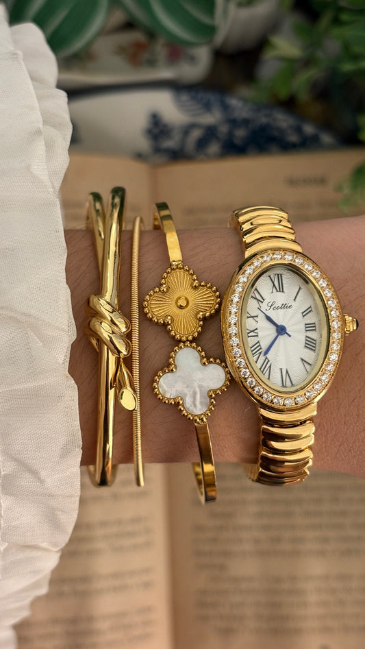 Vintage Scottie Bagnoire Dress Watch in Gold Tone Quartz