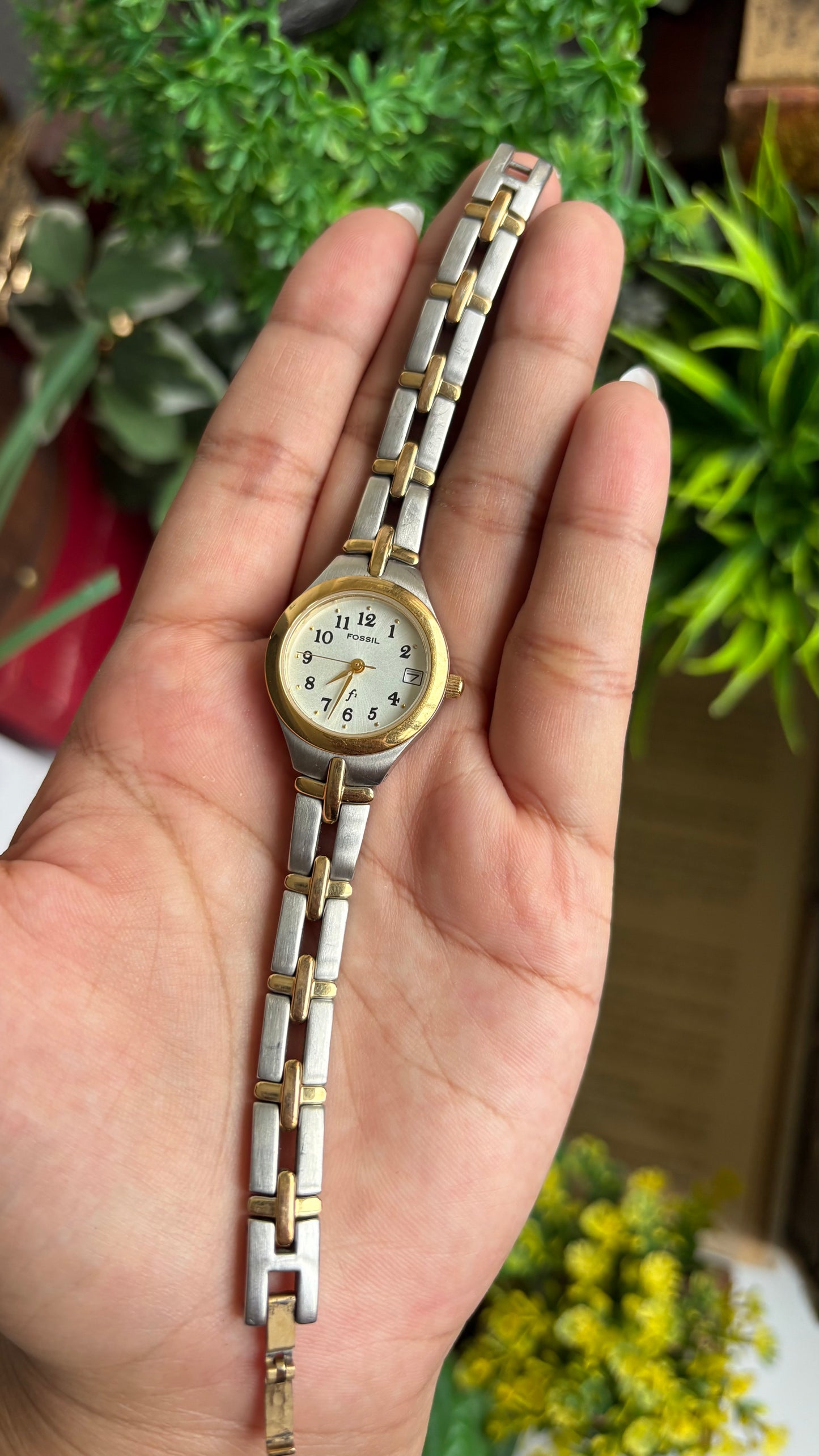 Vintage Fossil Watch in Two-Tone