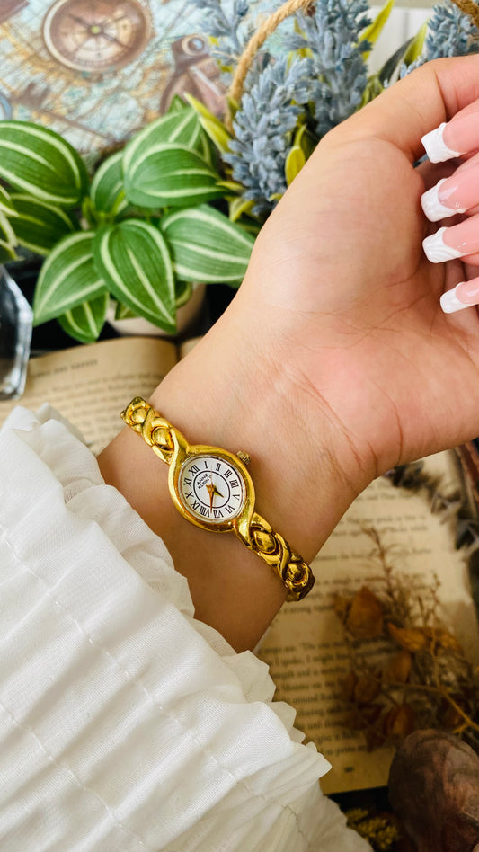 Vintage Anne Klein II Dainty Watch in Gold Tone