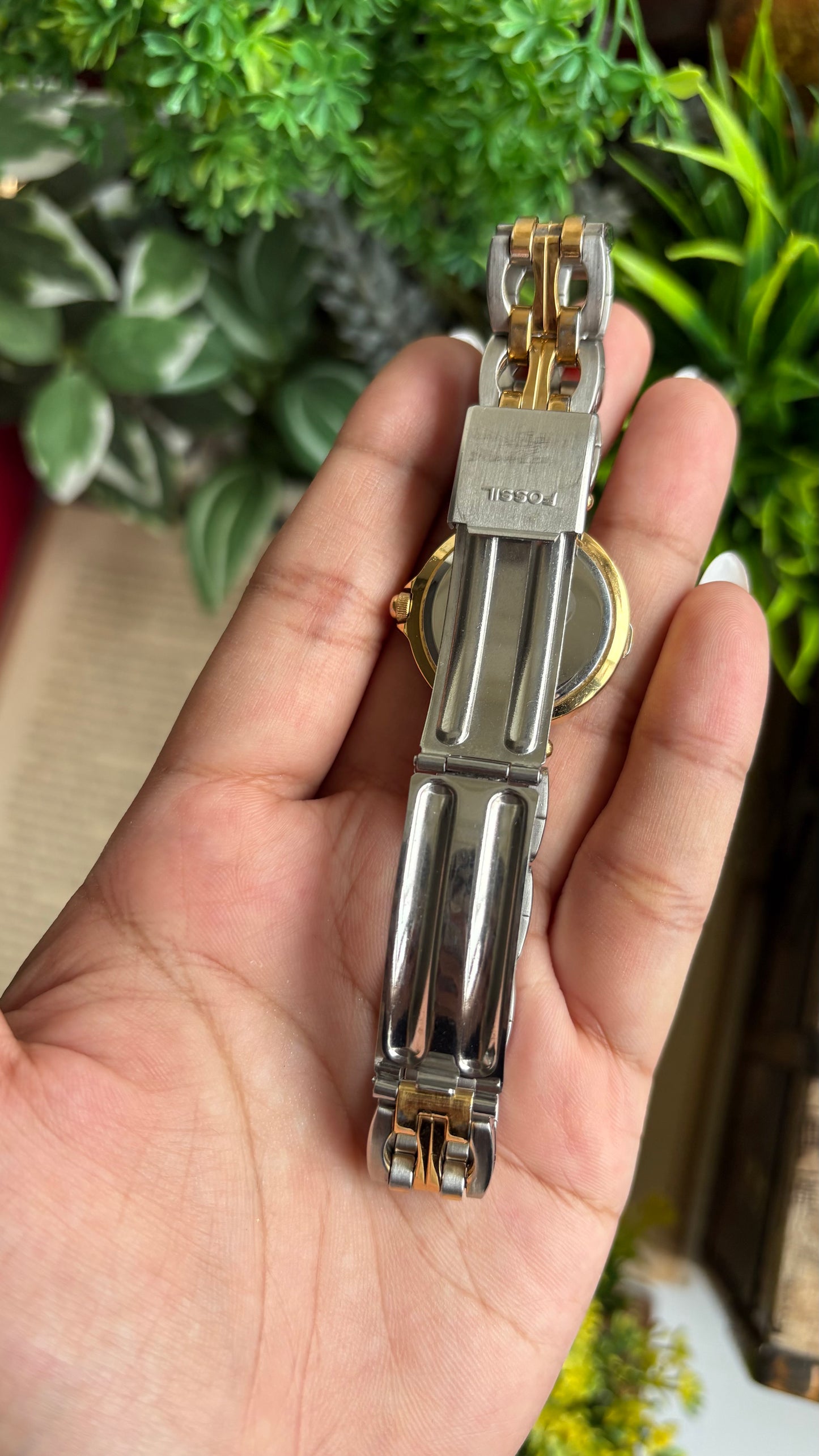 Vintage Fossil Watch in Two-Tone