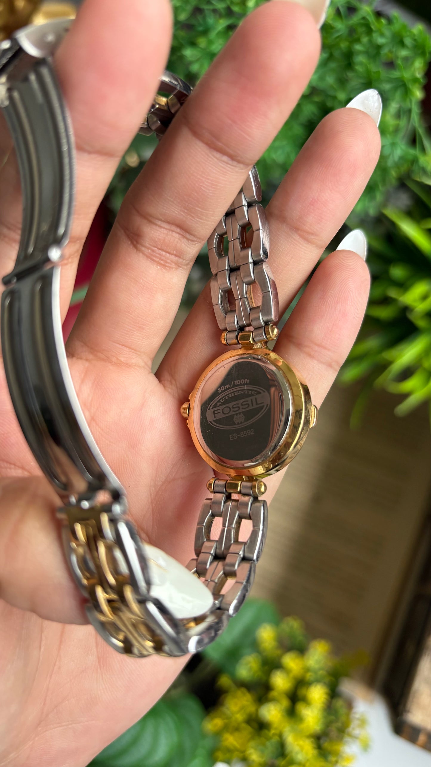 Vintage Fossil Watch in Two-Tone