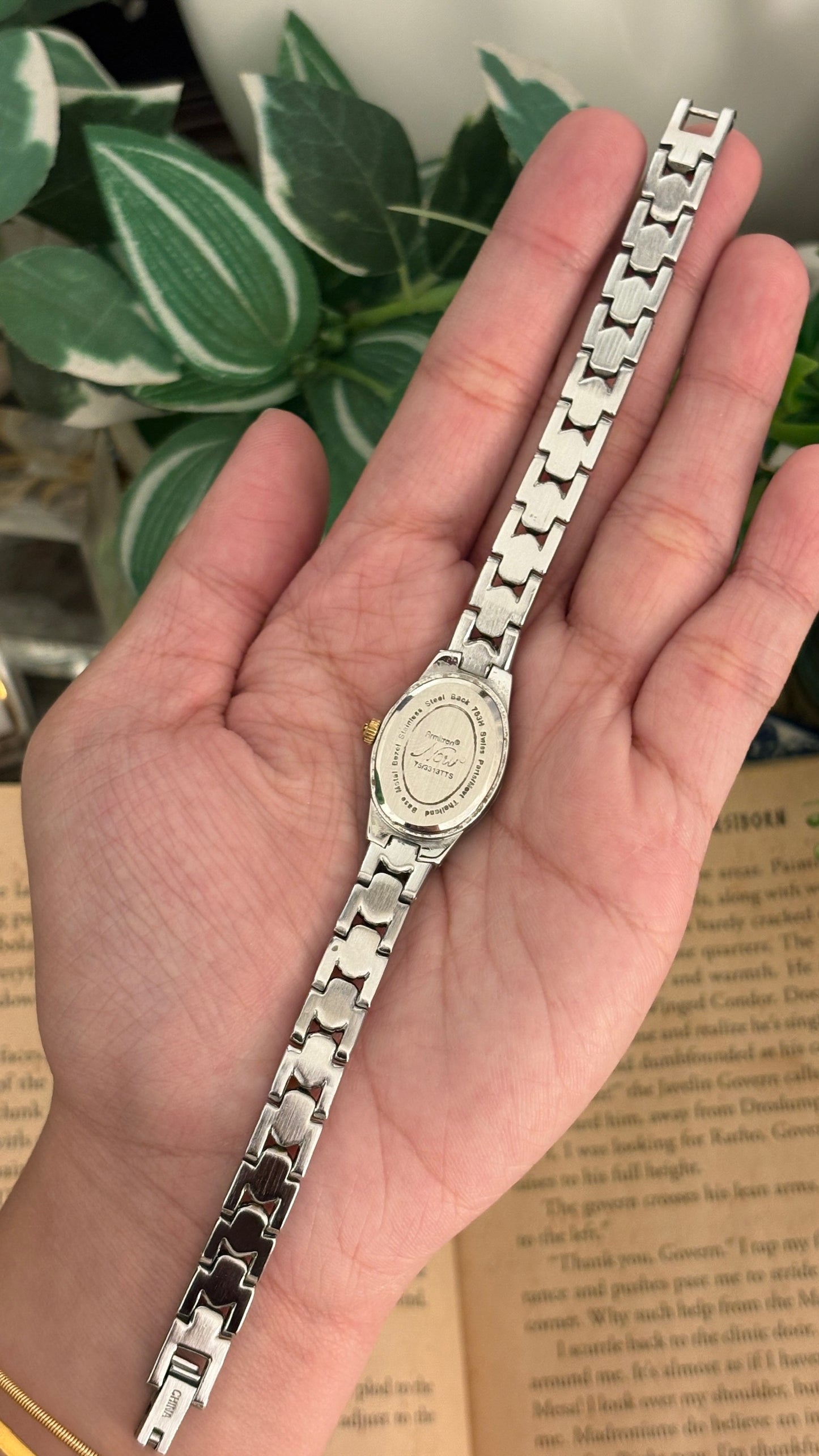 Vintage Armitron Oval Diacut Dial Classic Watch in Two-Tone Quartz