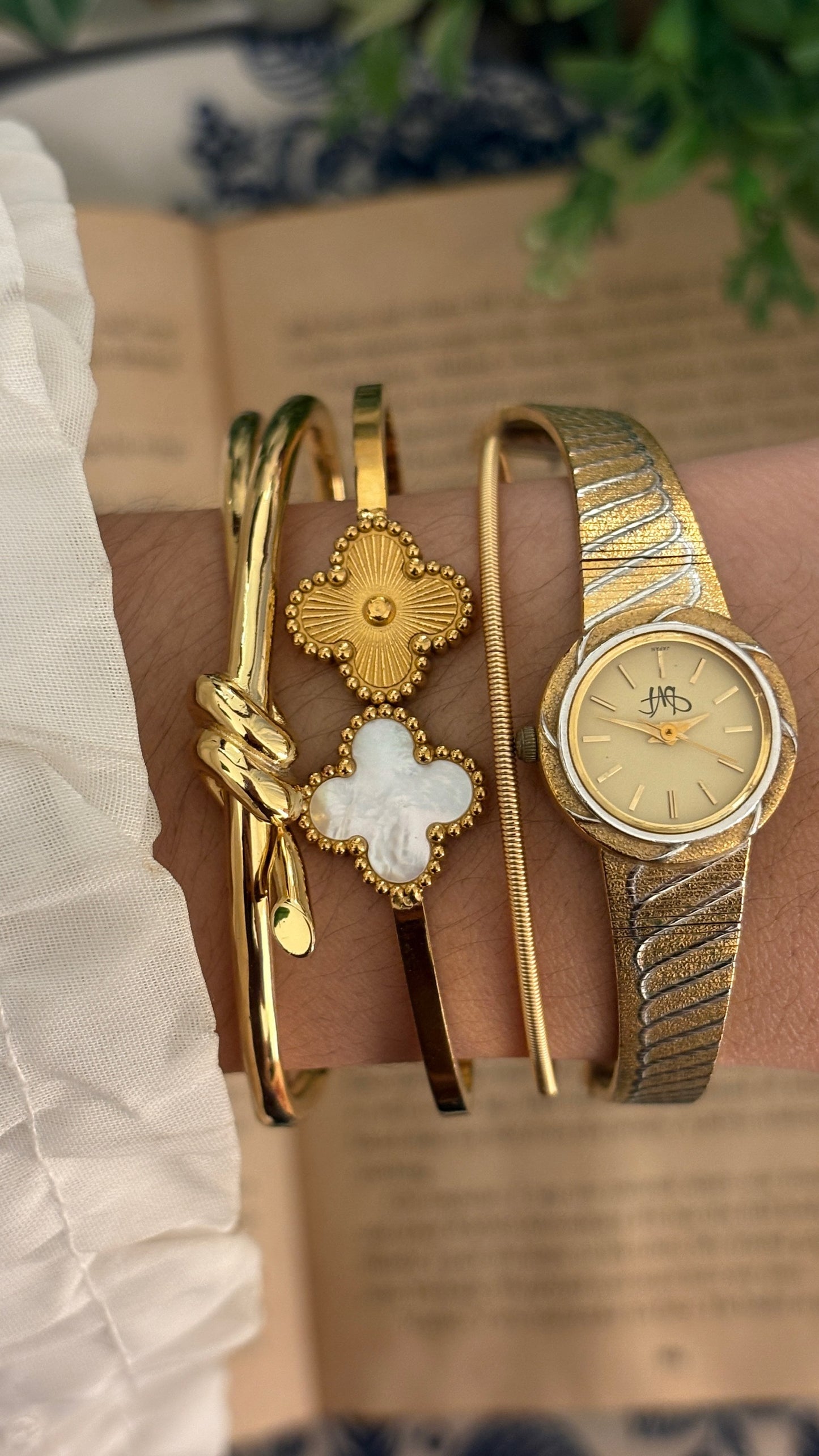 Vintage Diane Von Furstenberg Dress Watch in Two-Tone Quartz