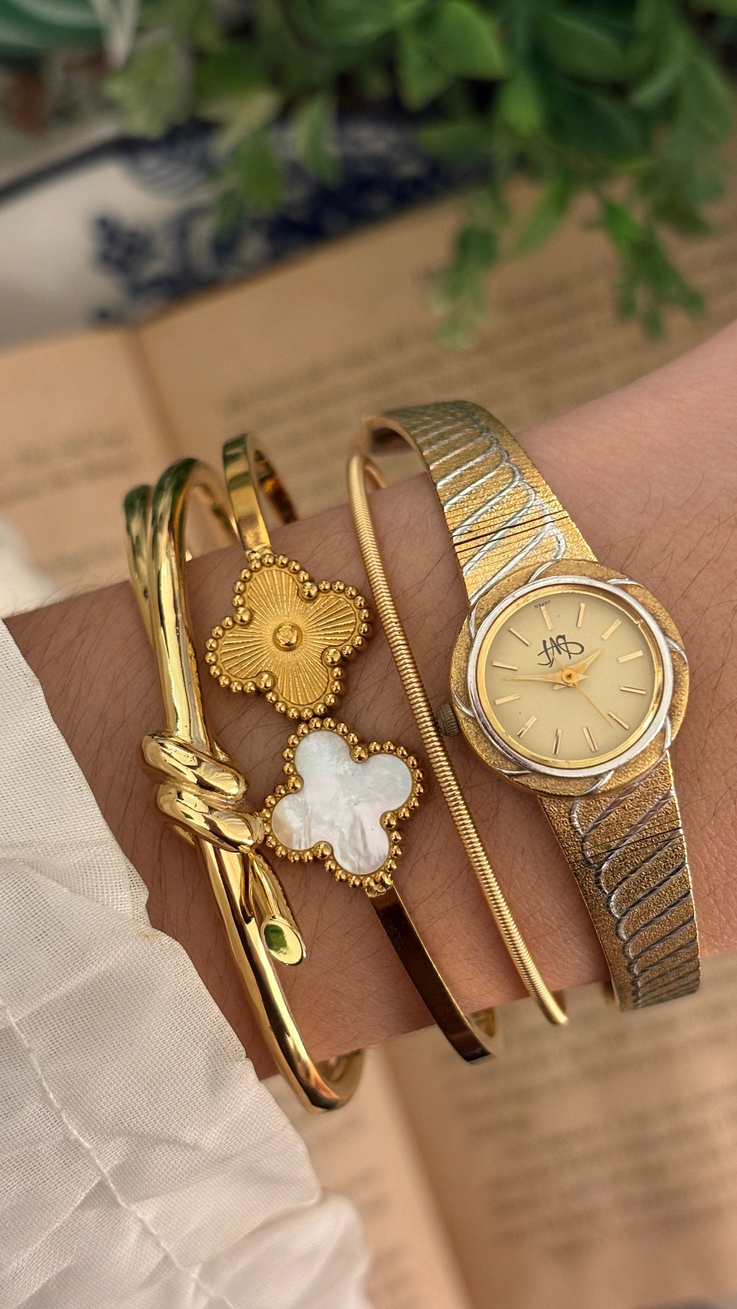 Vintage Diane Von Furstenberg Dress Watch in Two-Tone Quartz