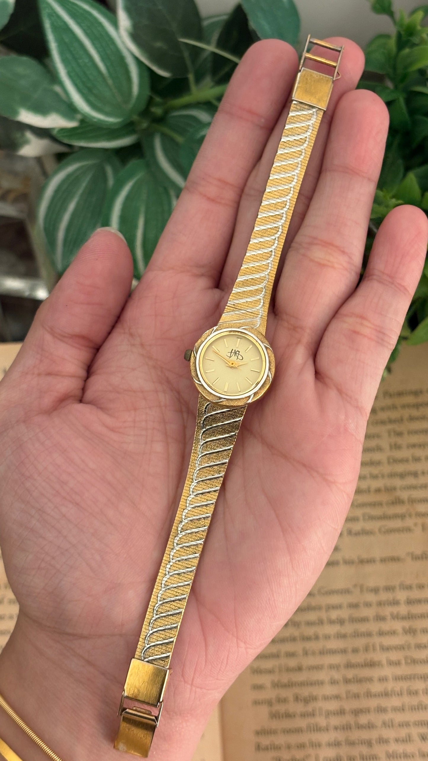 Vintage Diane Von Furstenberg Dress Watch in Two-Tone Quartz