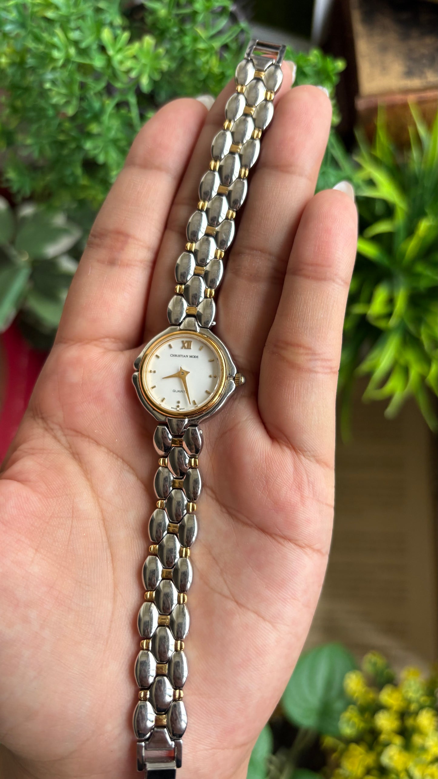 Vintage Christian Mode Swiss Watch in Two-Tone