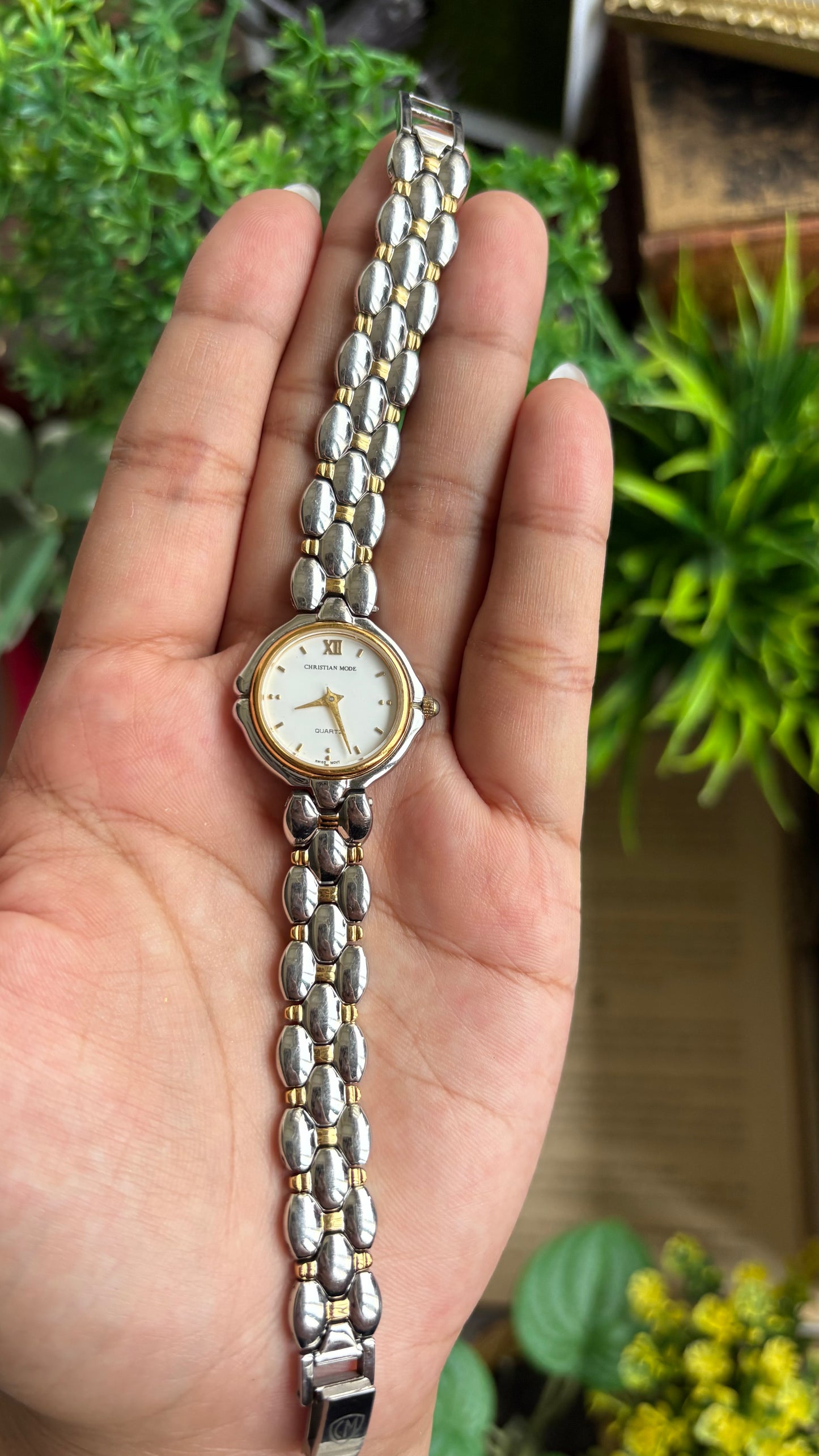 Vintage Christian Mode Swiss Watch in Two-Tone