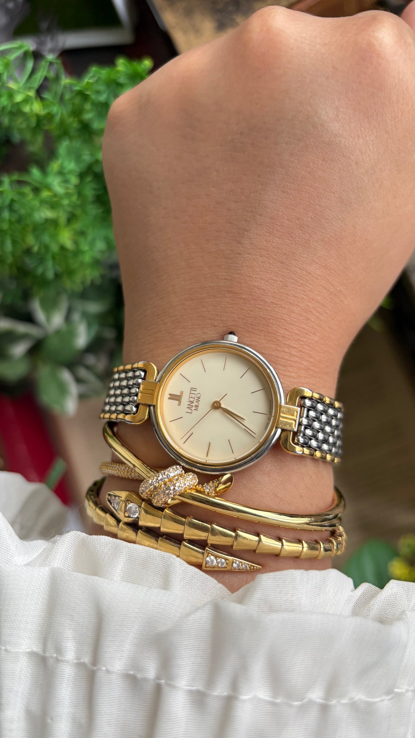 Vintage Lancetti Milano Watch in Two-Tone Watch
