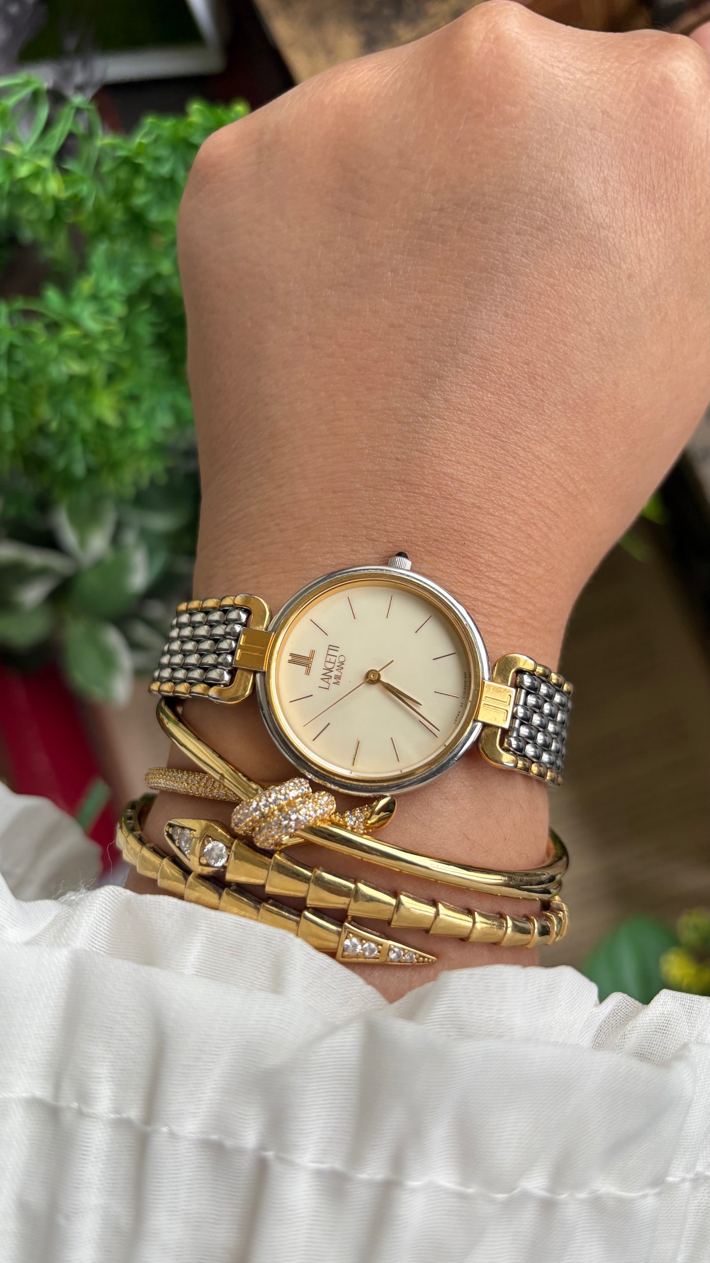 Vintage Lancetti Milano Watch in Two-Tone Watch