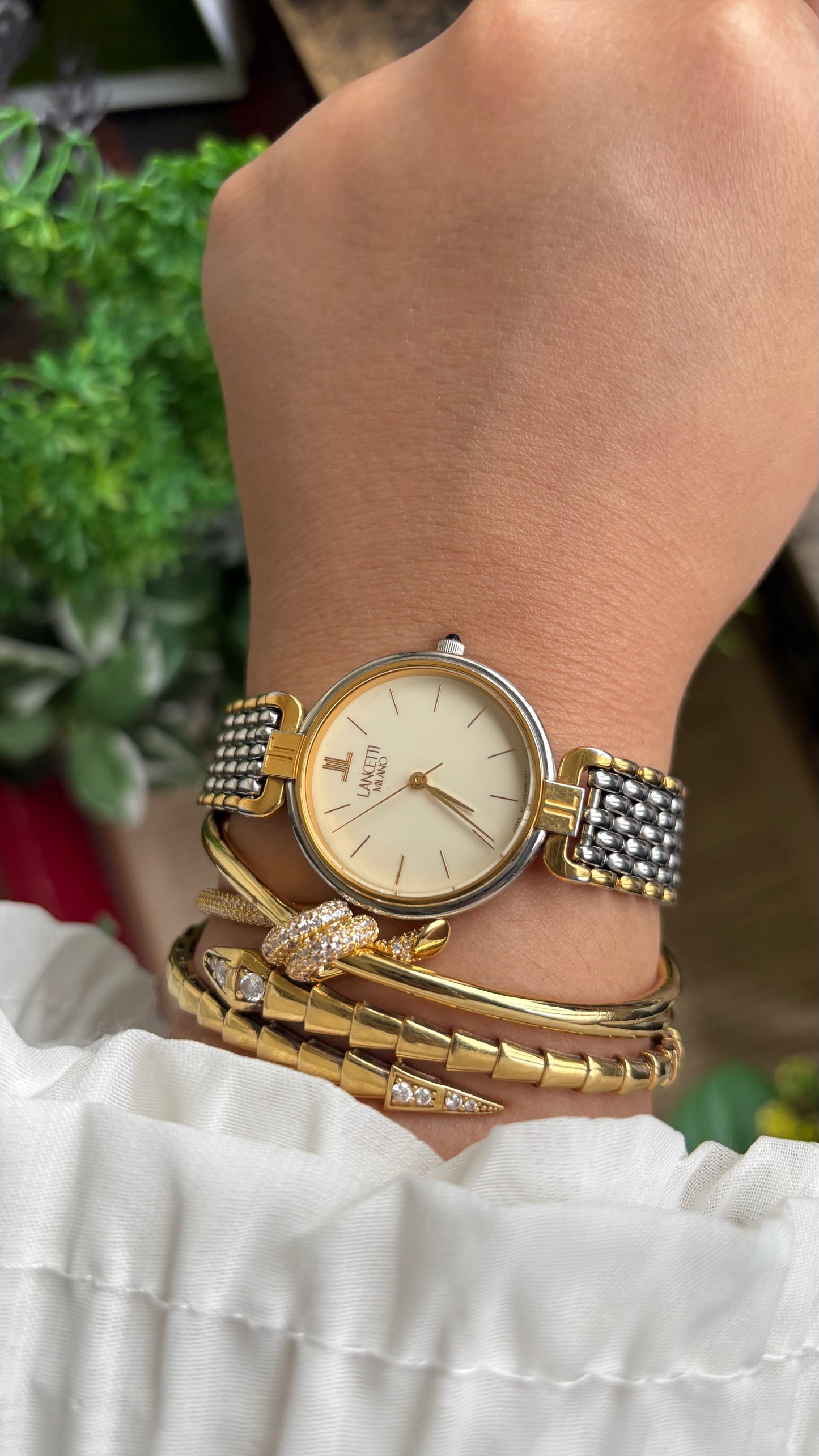 Vintage Lancetti Milano Watch in Two-Tone Watch