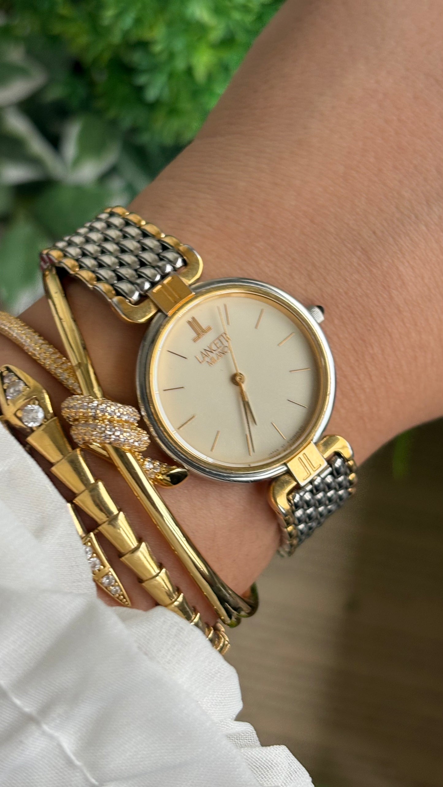 Vintage Lancetti Milano Watch in Two-Tone Watch