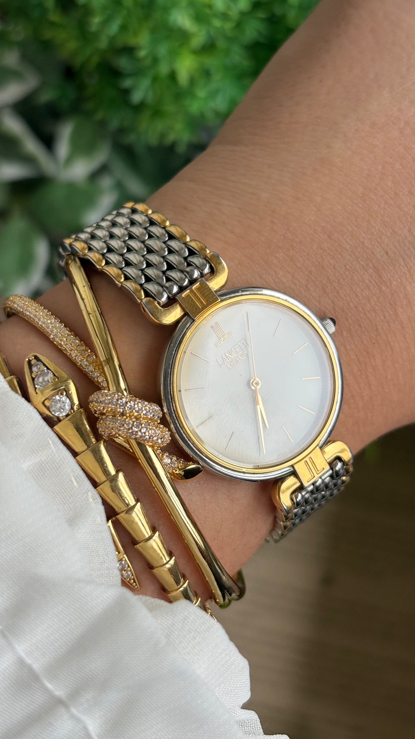 Vintage Lancetti Milano Watch in Two-Tone Watch