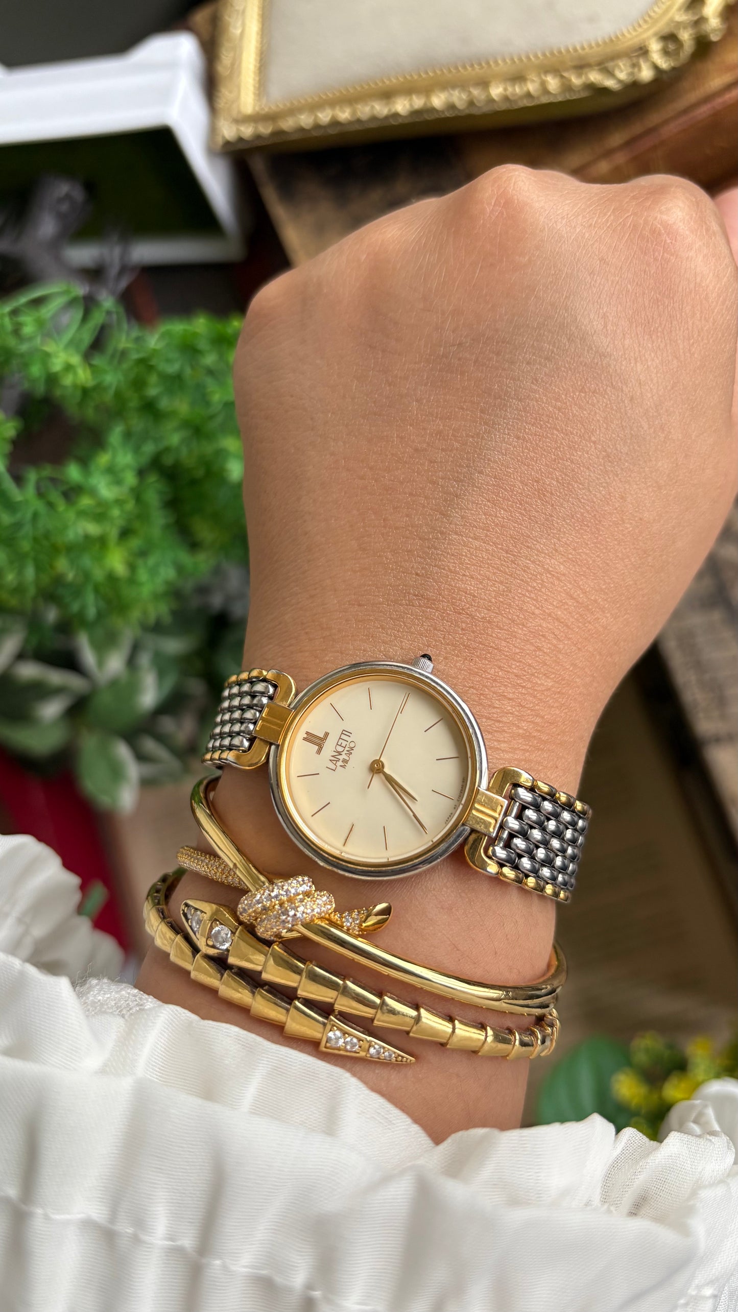 Vintage Lancetti Milano Watch in Two-Tone Watch