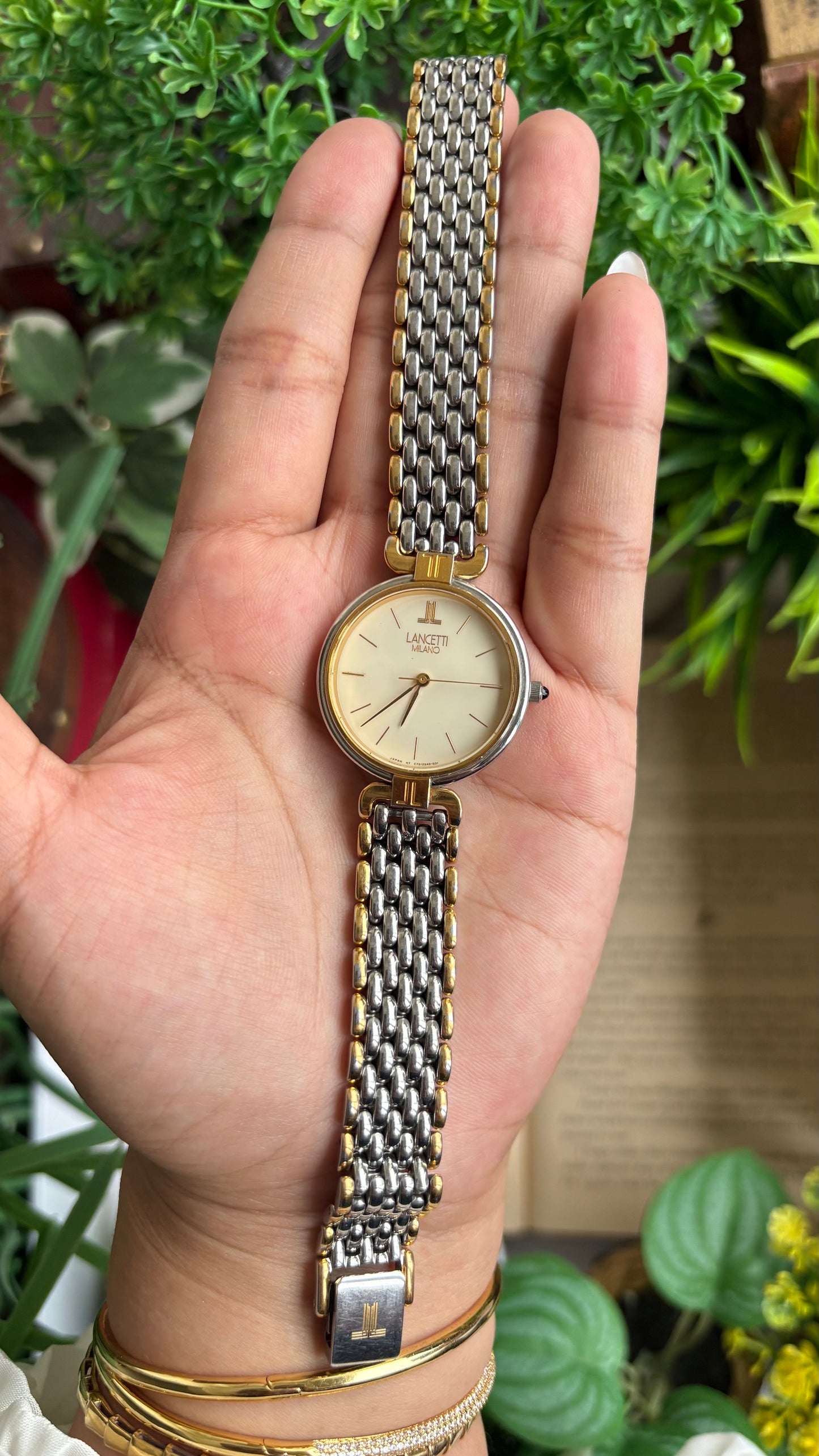 Vintage Lancetti Milano Watch in Two-Tone Watch