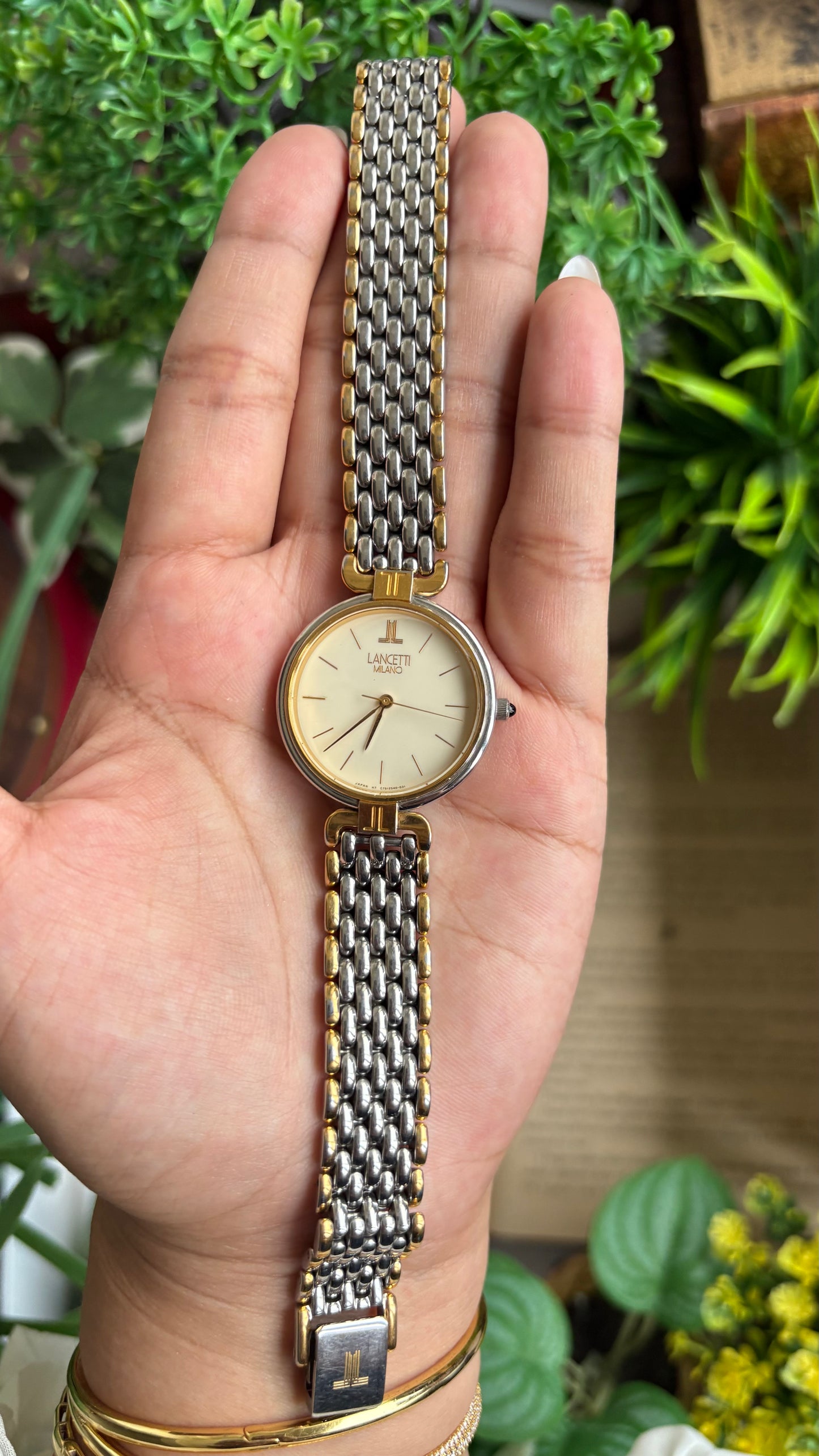 Vintage Lancetti Milano Watch in Two-Tone Watch