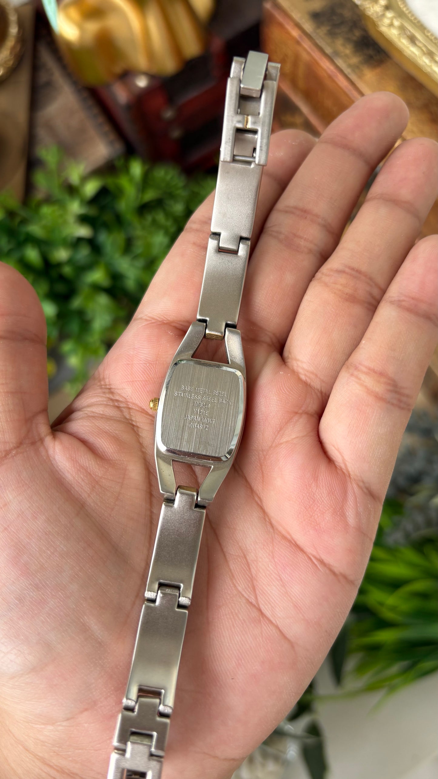 Vintage Anne Klein Elegant Eye Dial Watch in Two-Tone Quartz #00231