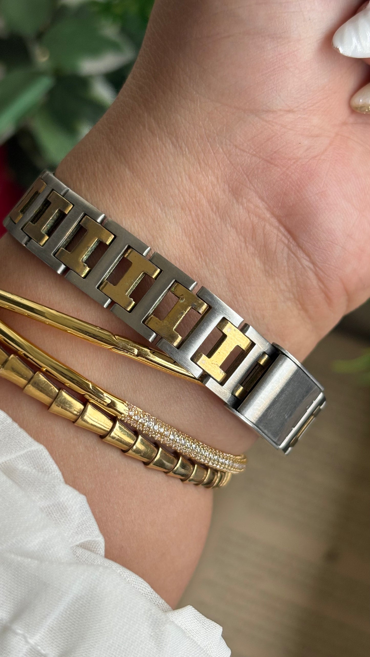 Vintage Baroque Cannes Watch in Two-Tone