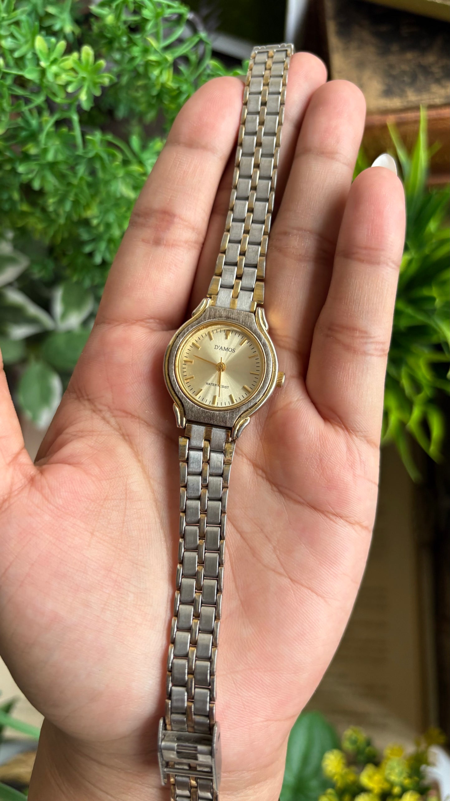 Vintage D'amos Watch in Two-Tone