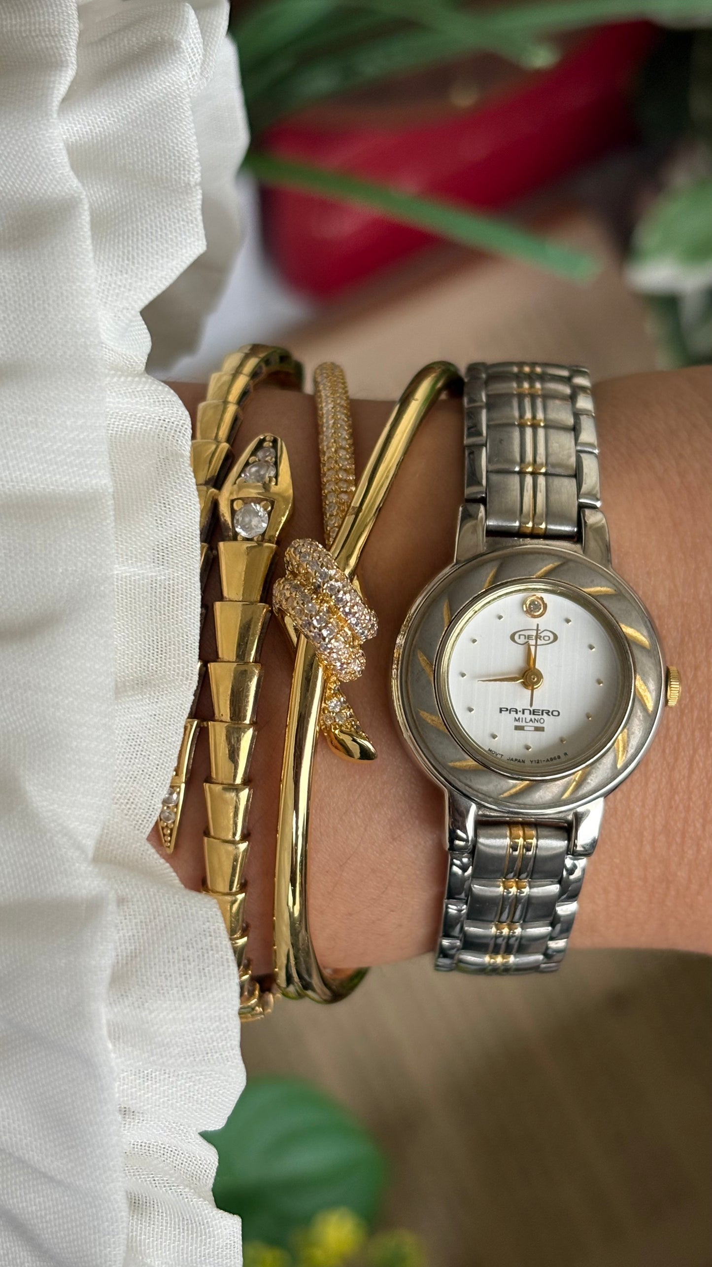 Vintage Nero Milano Watch in Two-Tone