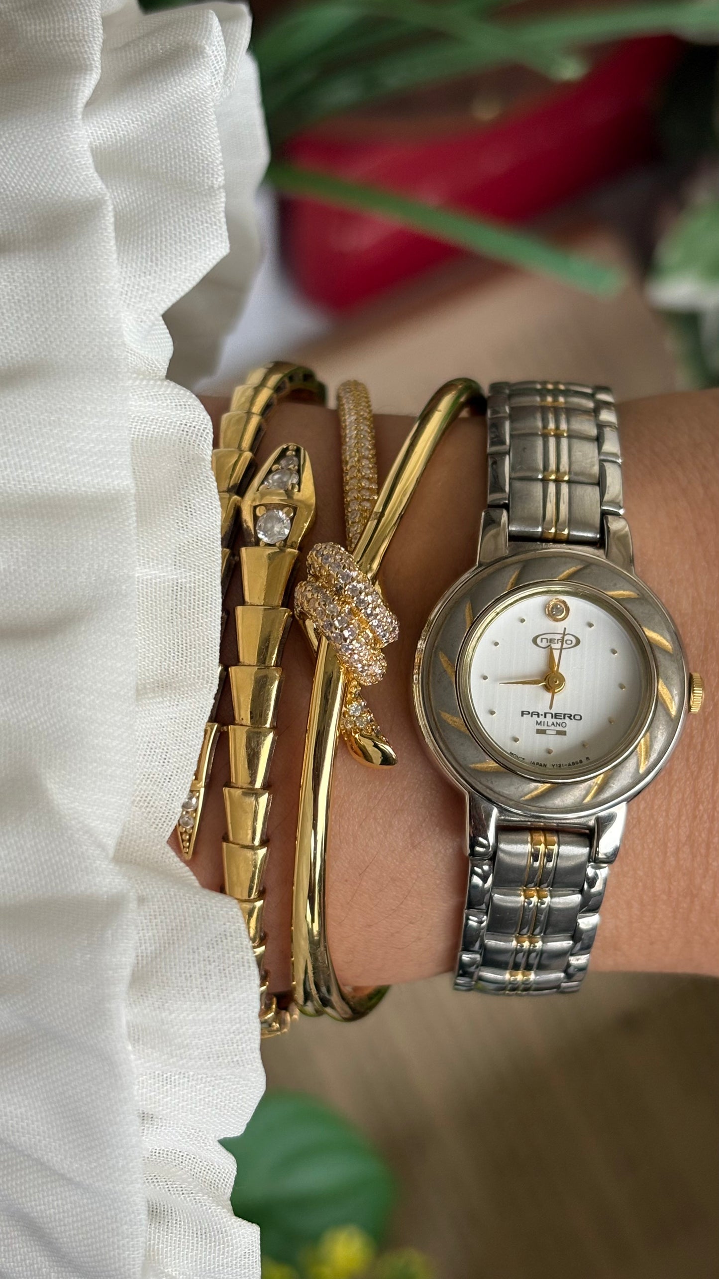 Vintage Nero Milano Watch in Two-Tone