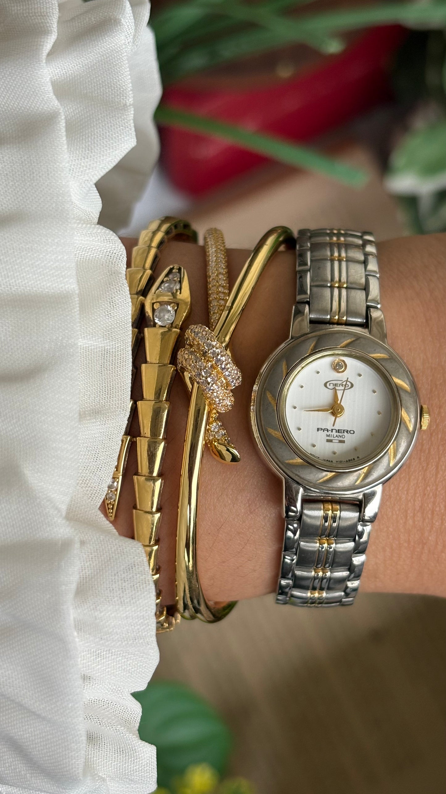 Vintage Nero Milano Watch in Two-Tone