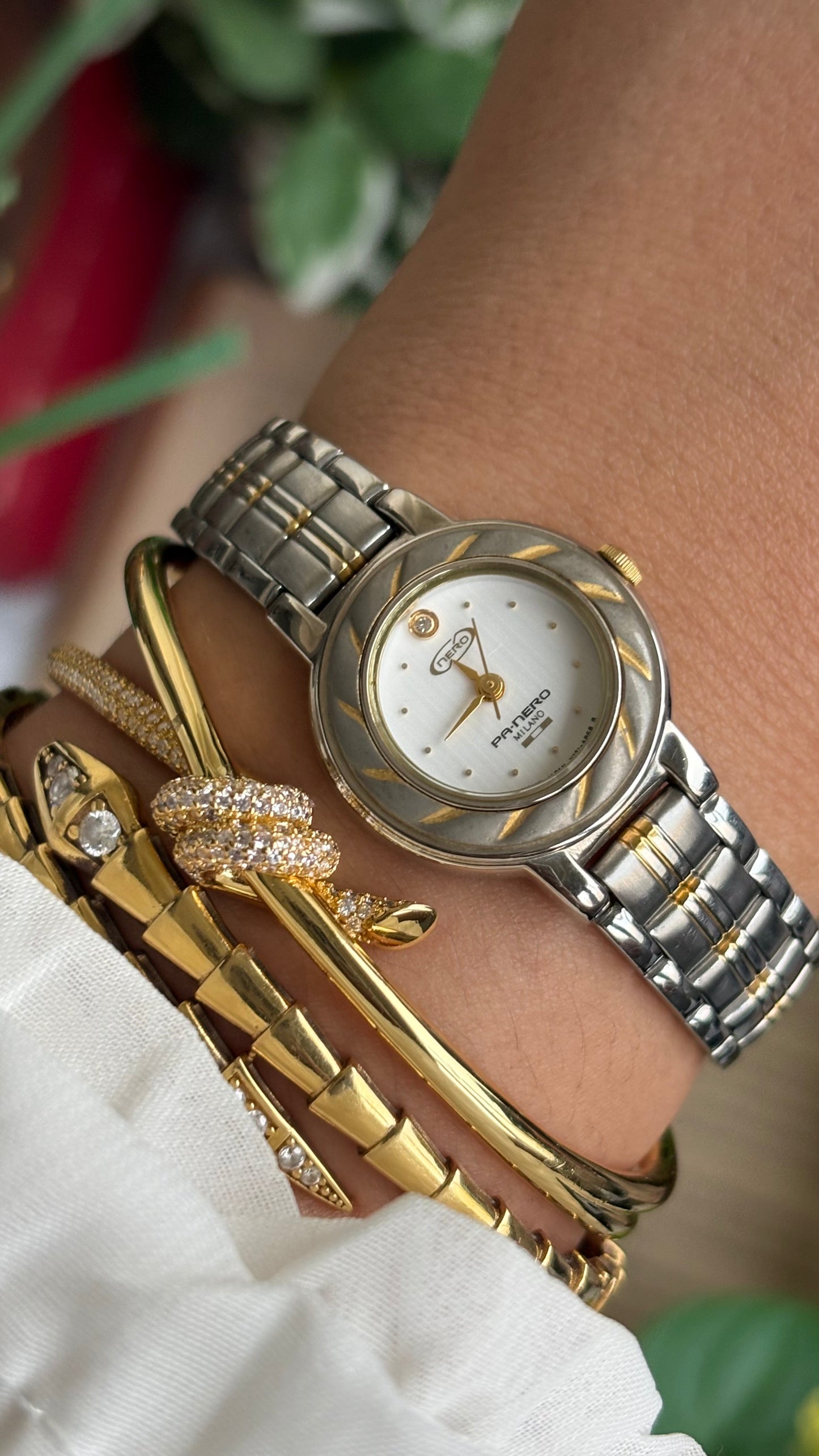 Vintage Nero Milano Watch in Two-Tone
