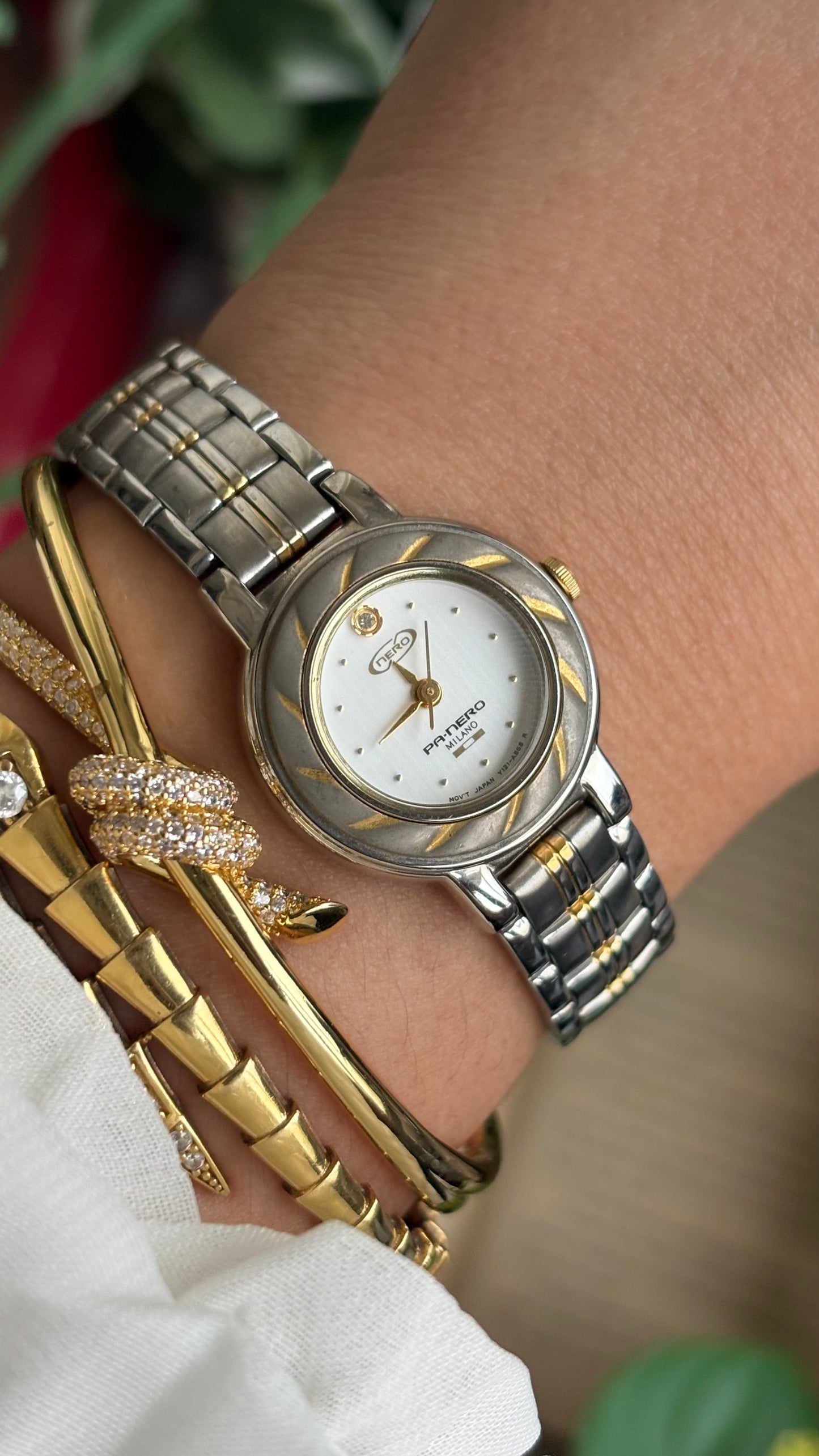 Vintage Nero Milano Watch in Two-Tone
