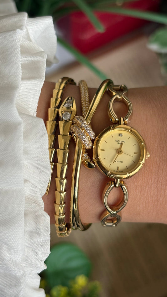 Vintage Sunlord Bracelet Watch in Gold Tone