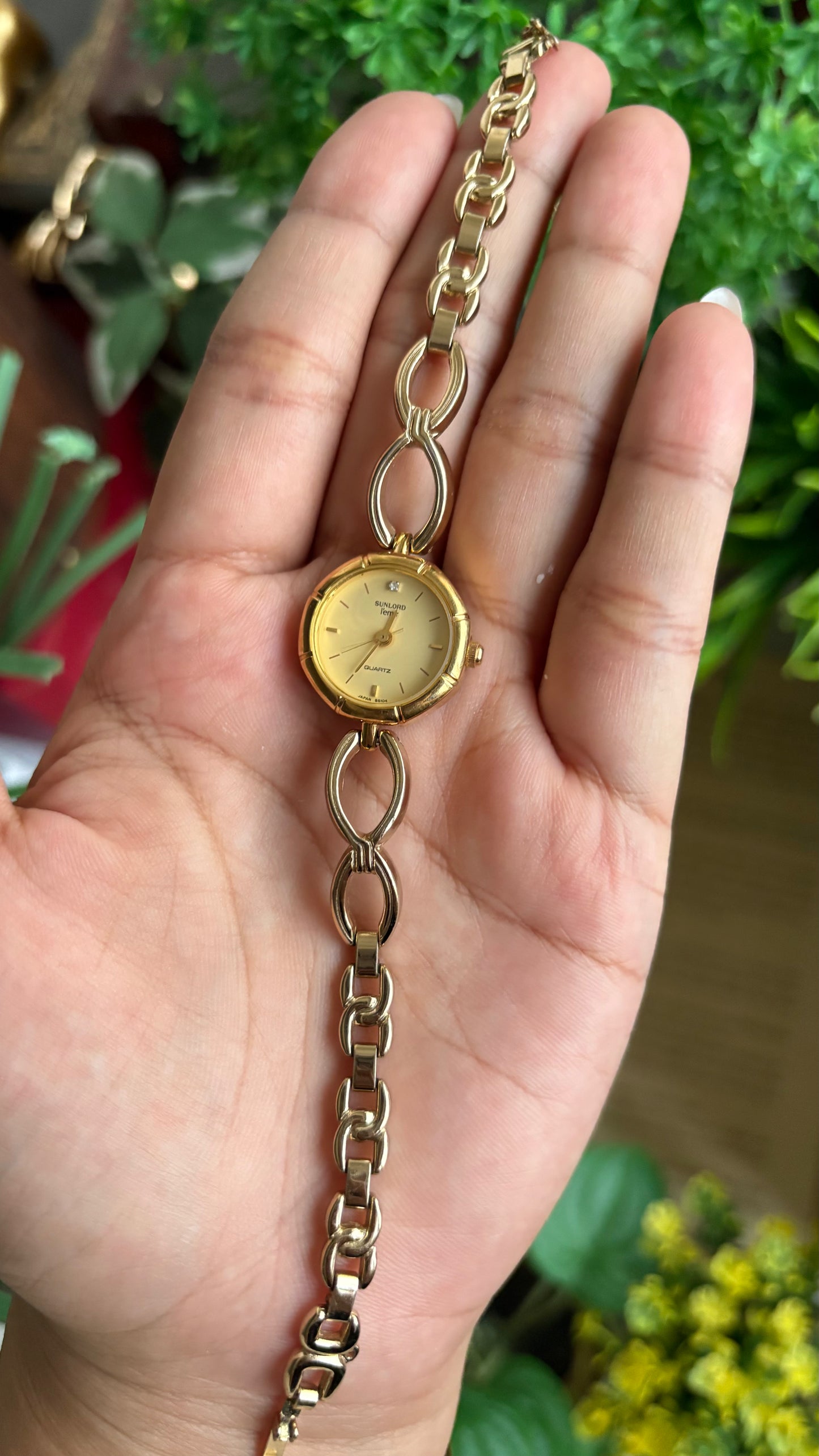 Vintage Sunlord Bracelet Watch in Gold Tone