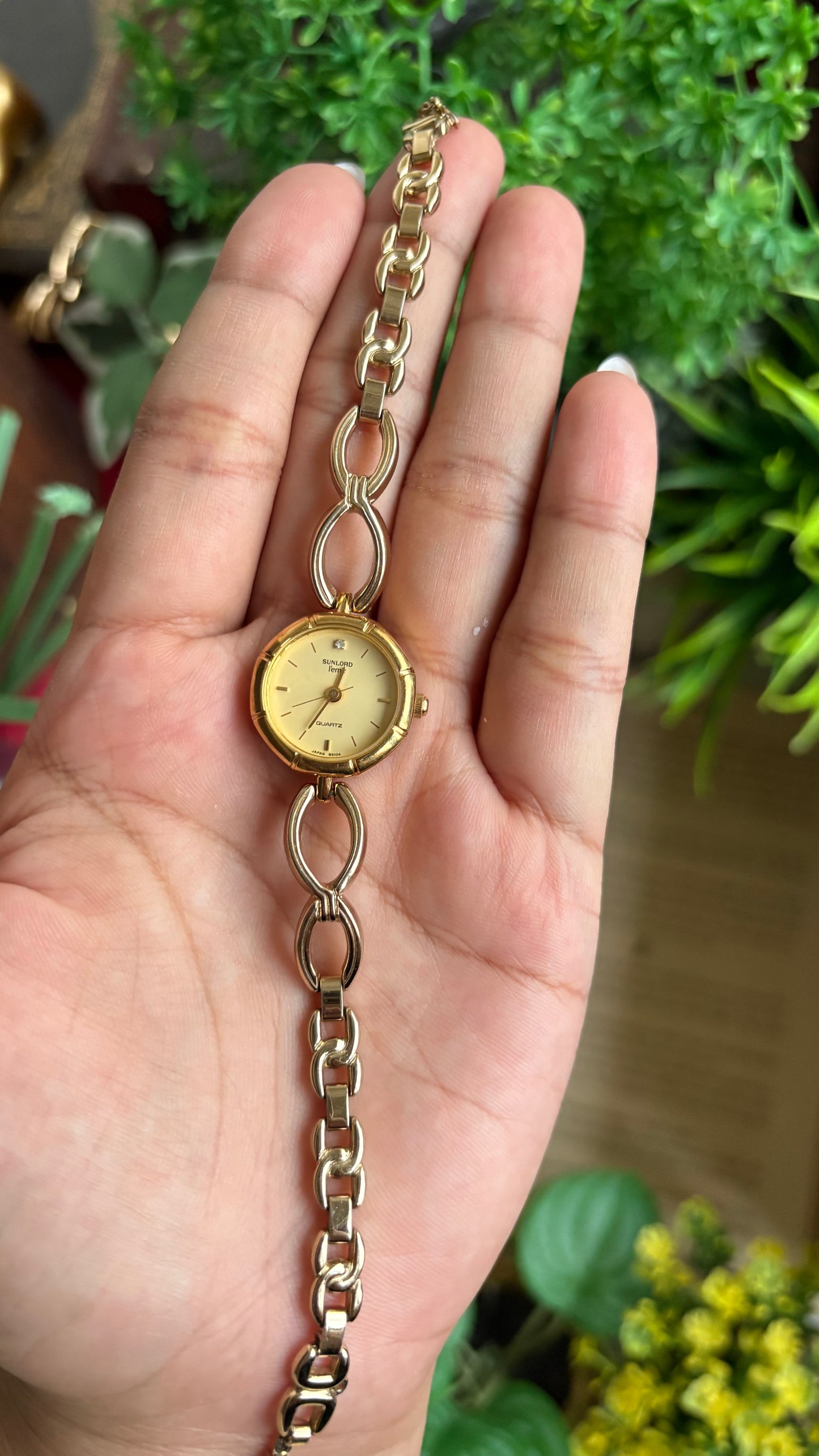 Vintage Sunlord Bracelet Watch in Gold Tone