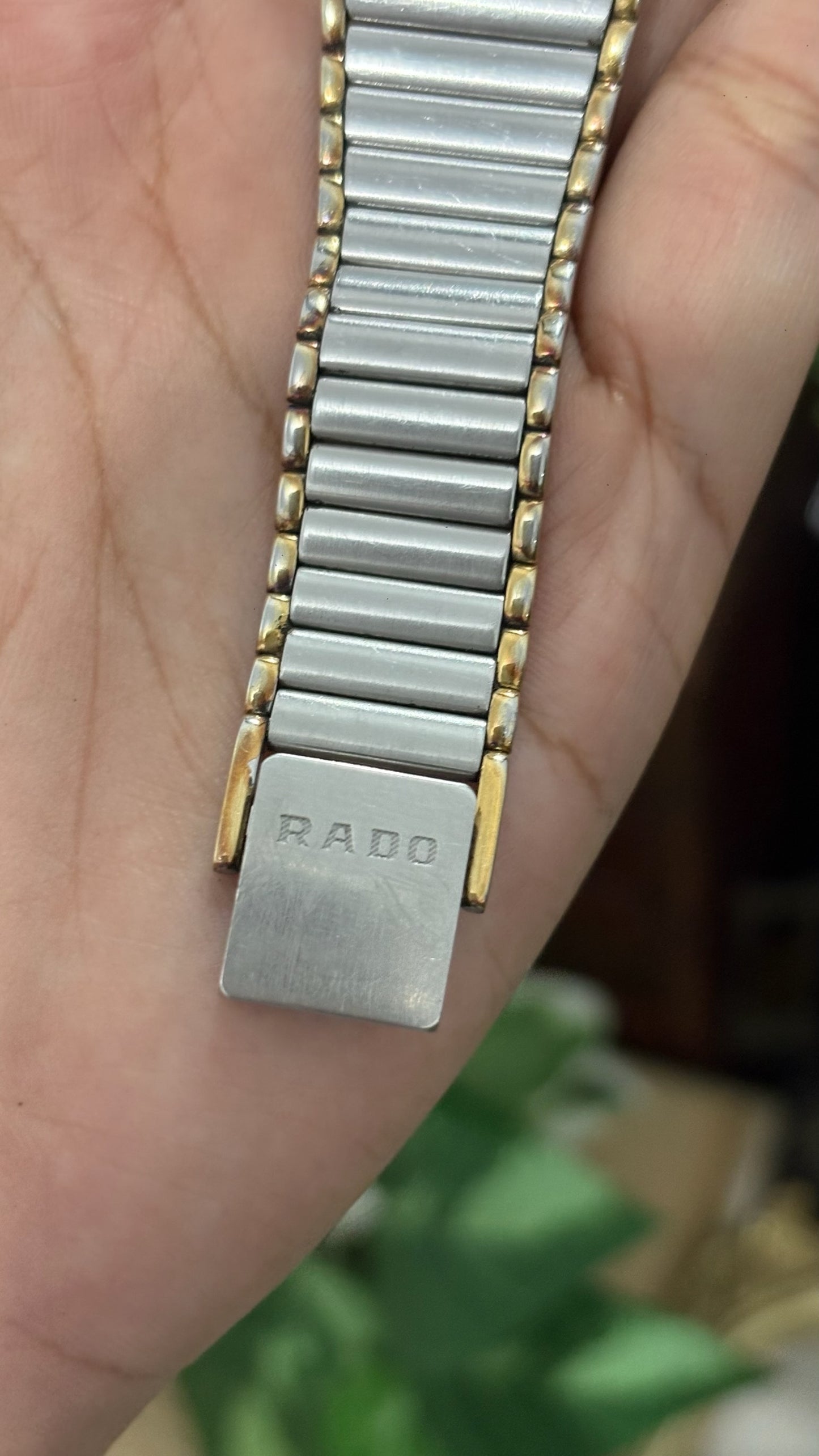 Rare Vintage Rado Florence Tank Watch in Two-Tone Quartz