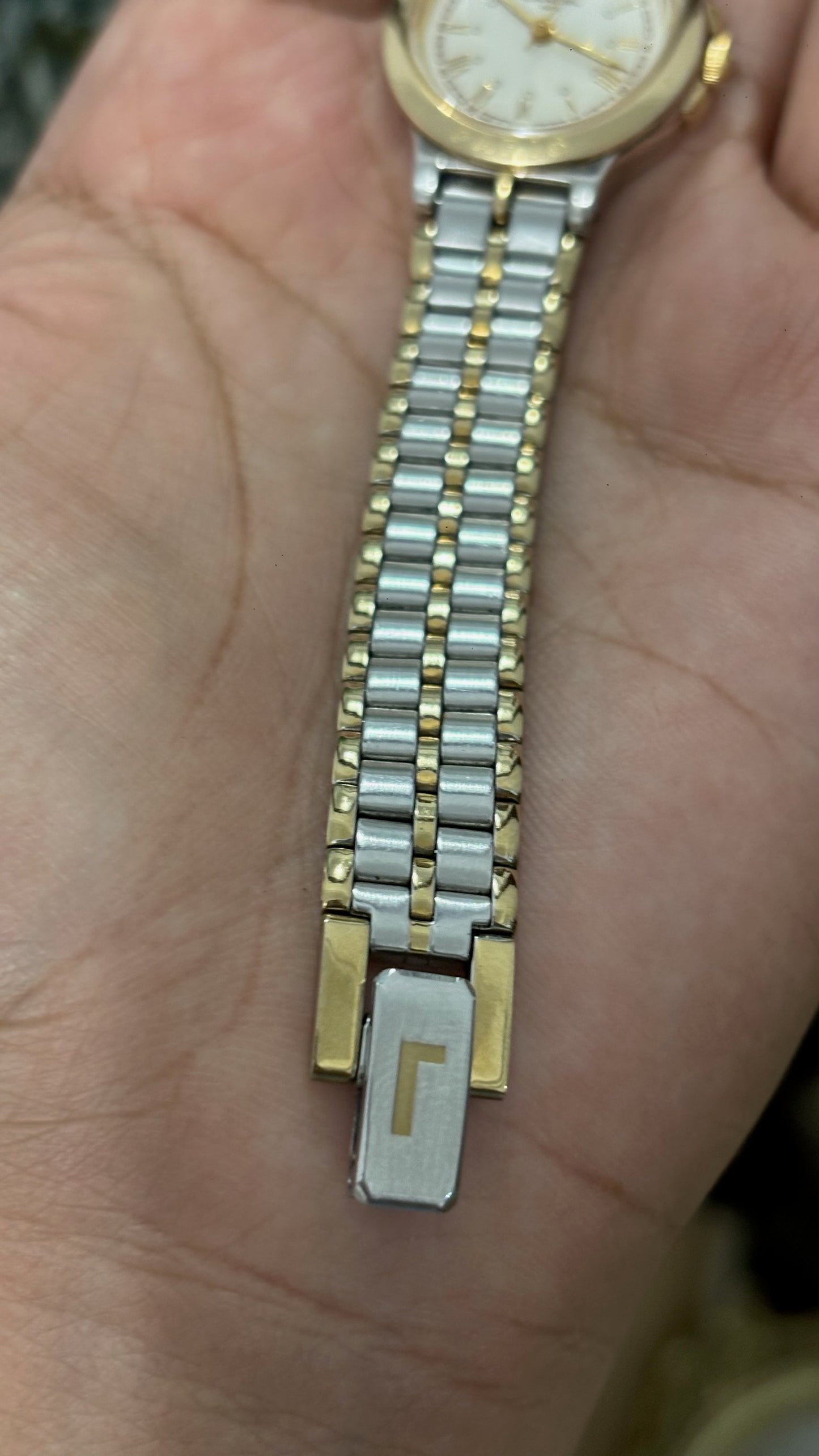 Vintage Lancel Paris EmbosClassic Watch in Two-Tone Quartz