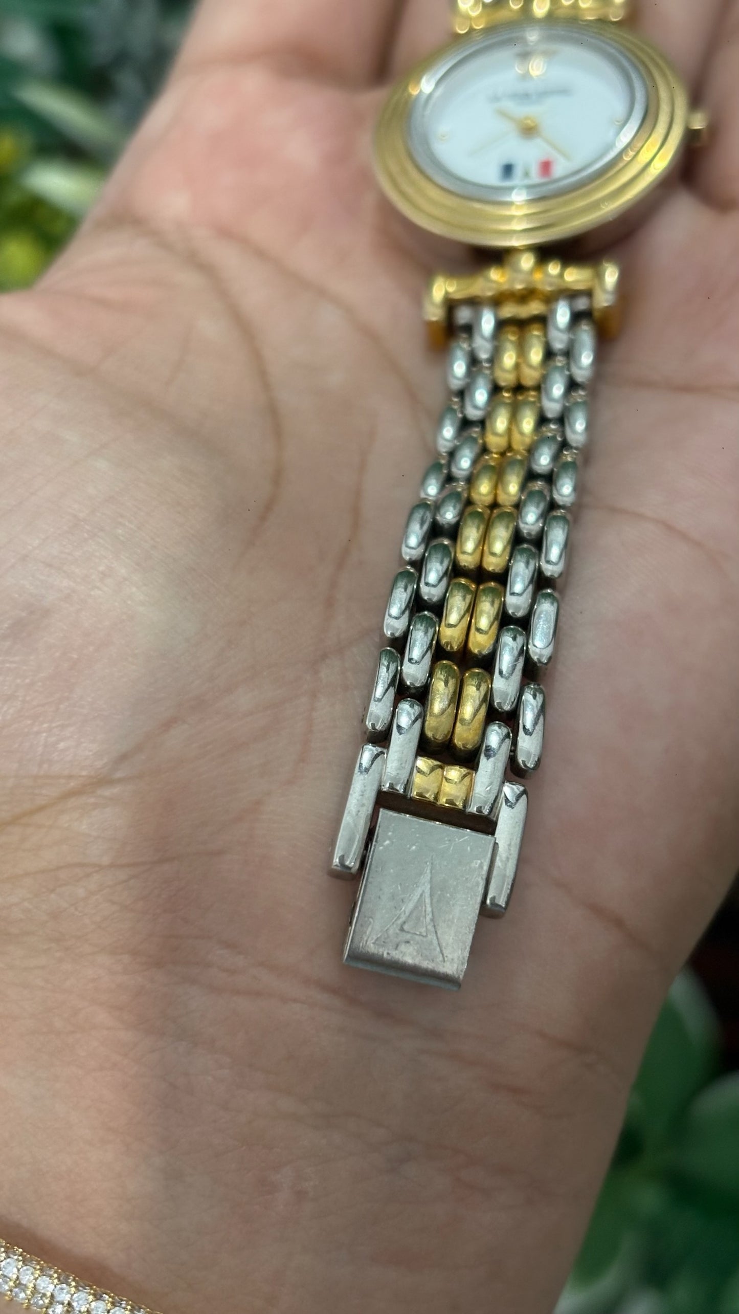 Vintage La Tour Eiffel Paris Dress Watch in Two-Tone Quartz