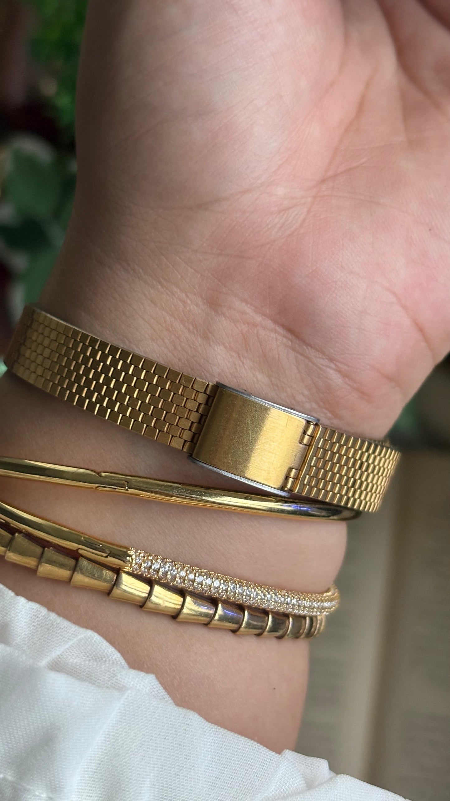 Vintage Alba Seiko Watch in Gold Tone Beautifully Textured Dial