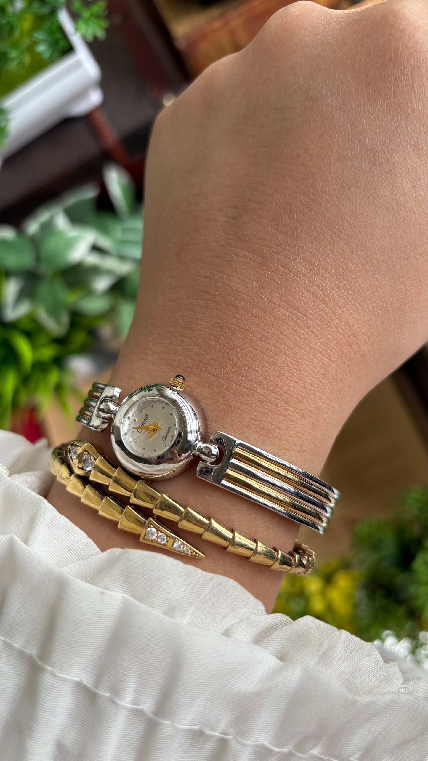 Extremely Rare Vintage Clowat by Seiko Watch in Two-Tone