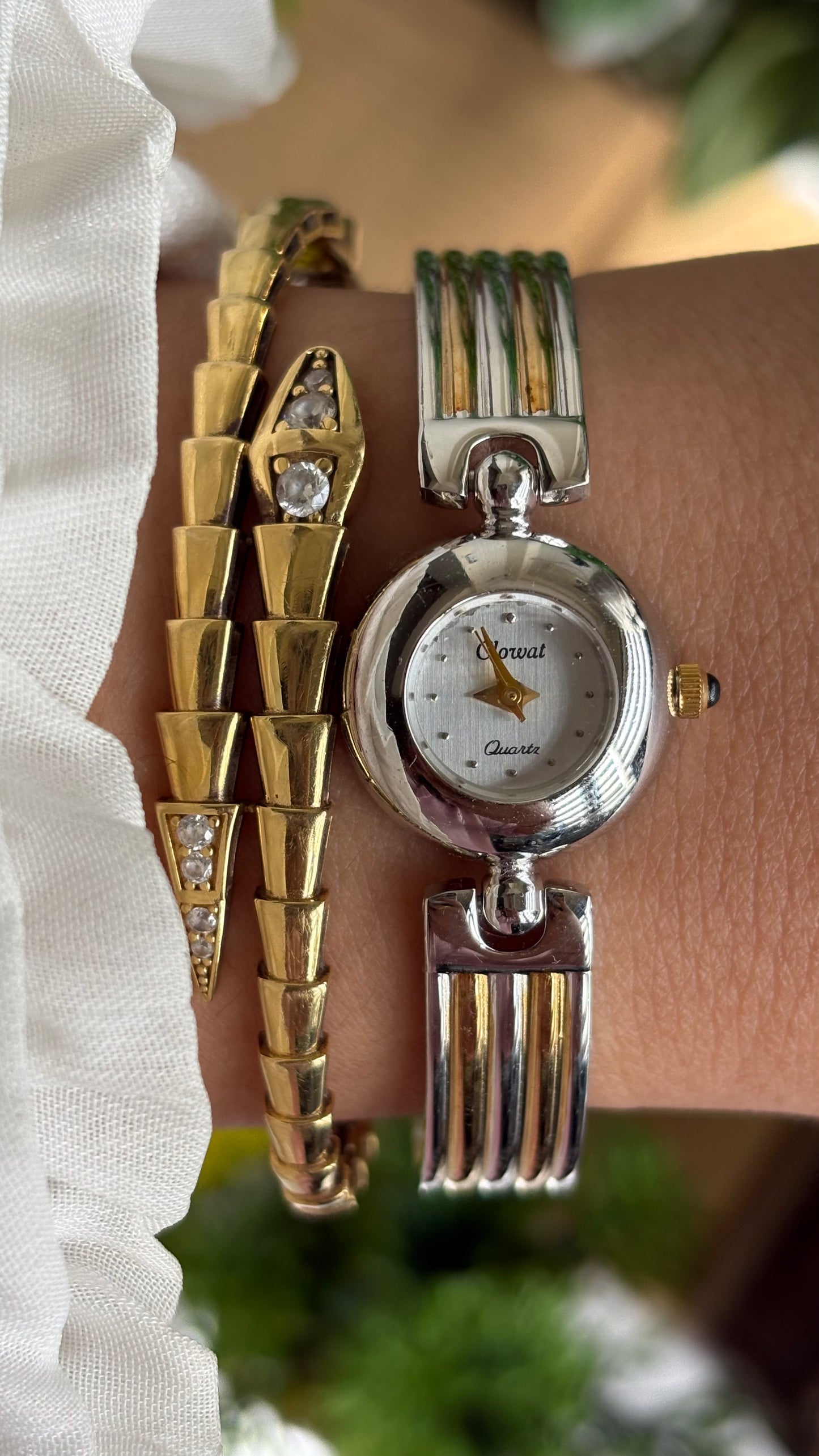 Extremely Rare Vintage Clowat by Seiko Watch in Two-Tone