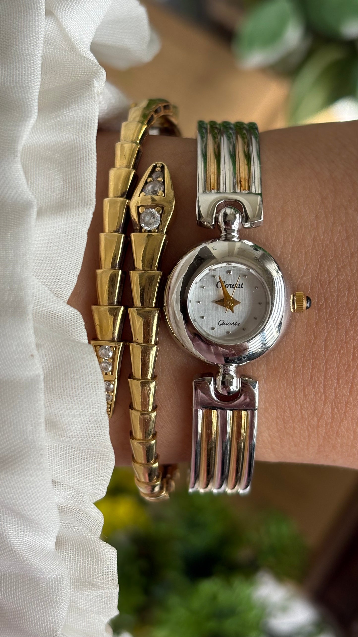 Extremely Rare Vintage Clowat by Seiko Watch in Two-Tone