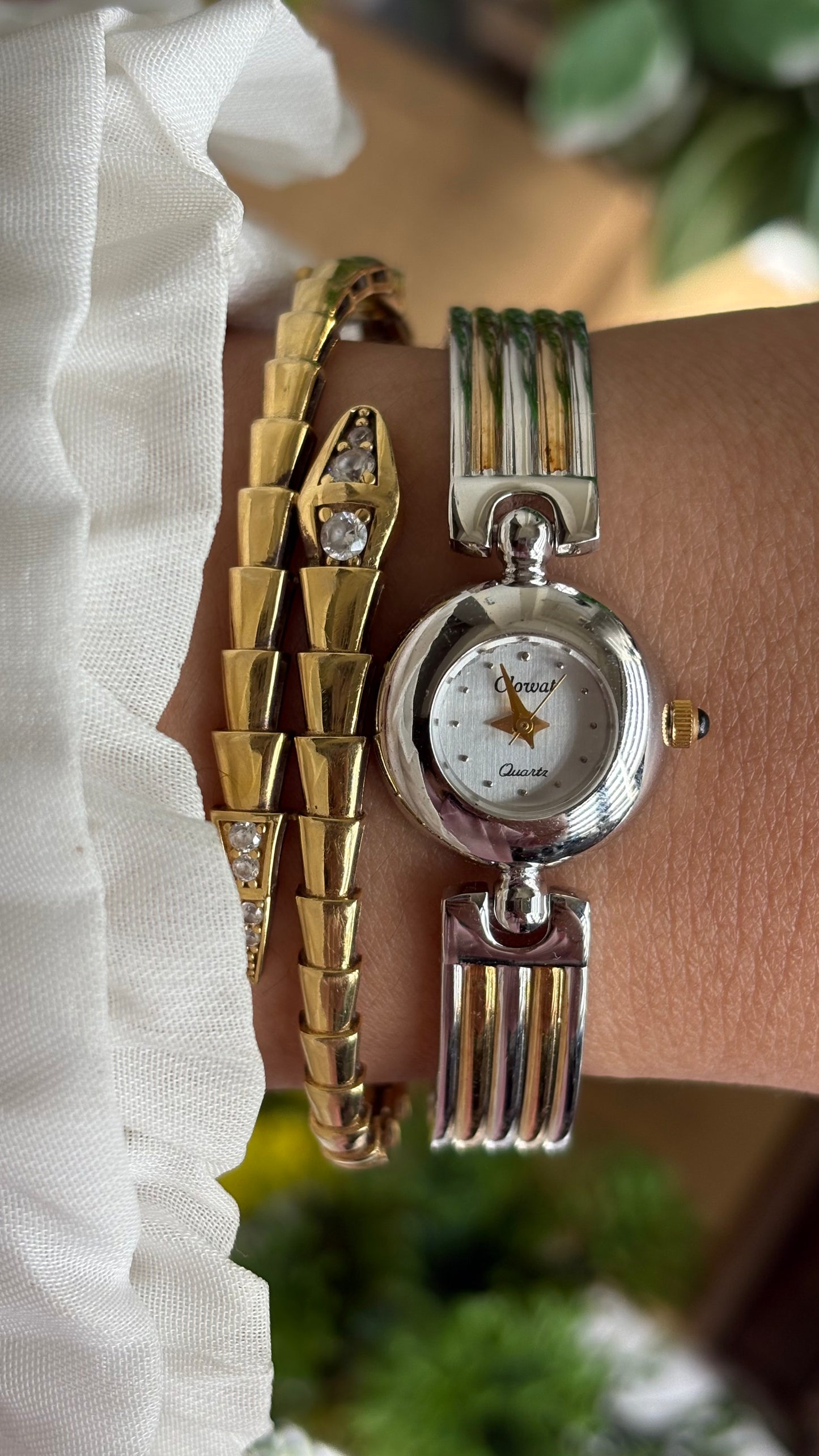 Extremely Rare Vintage Clowat by Seiko Watch in Two-Tone