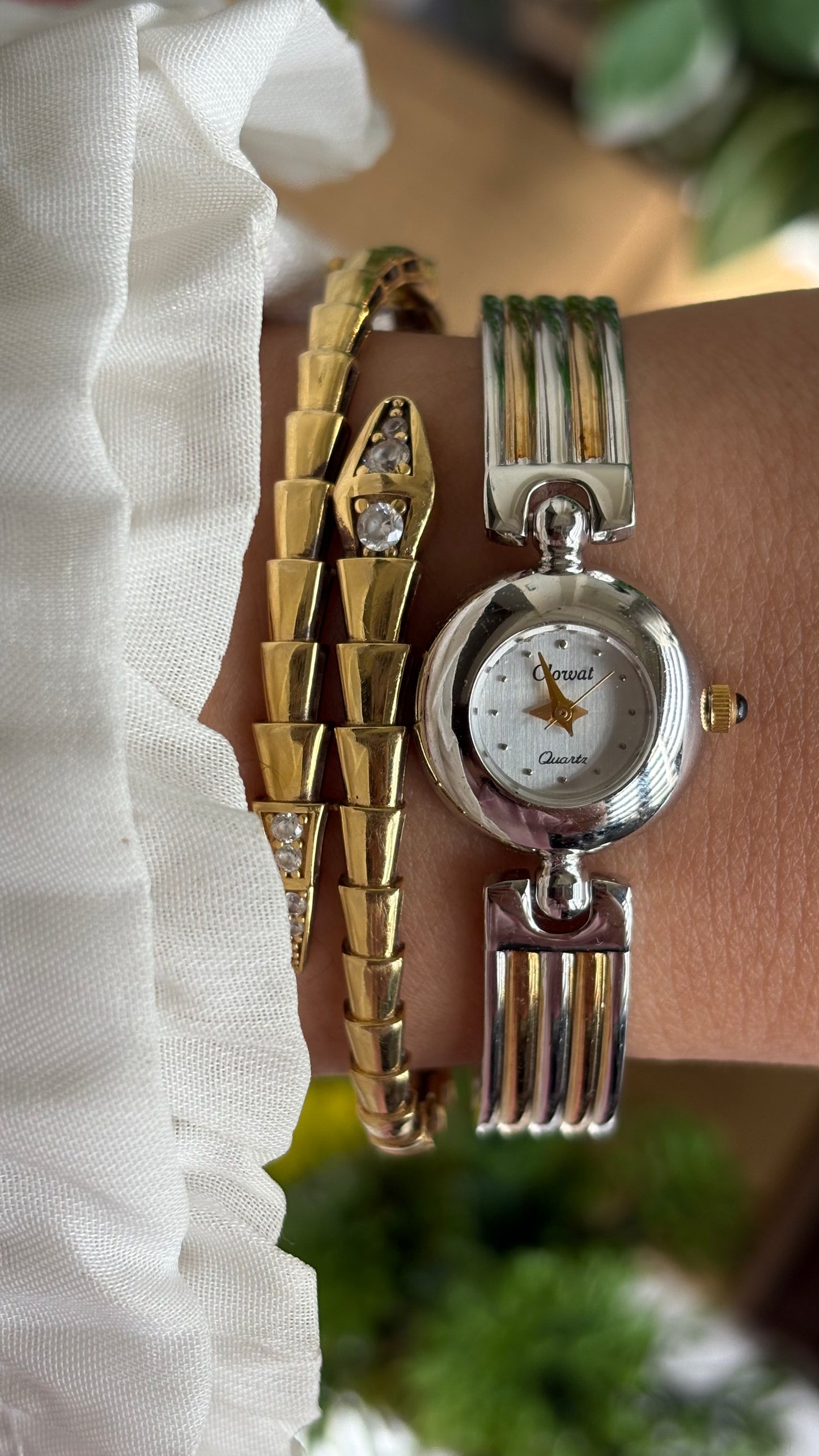 Extremely Rare Vintage Clowat by Seiko Watch in Two-Tone